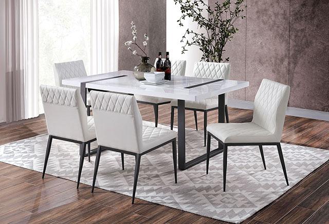 Alessia 7 Pc Dining Table Set - Carl's Furniture (Garden City, KS)