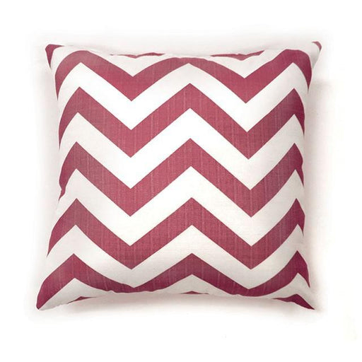 Zoe Red Chevron 18" X 18" Pillow, Red Chevron (2/CTN) - Carl's Furniture (Garden City, KS)