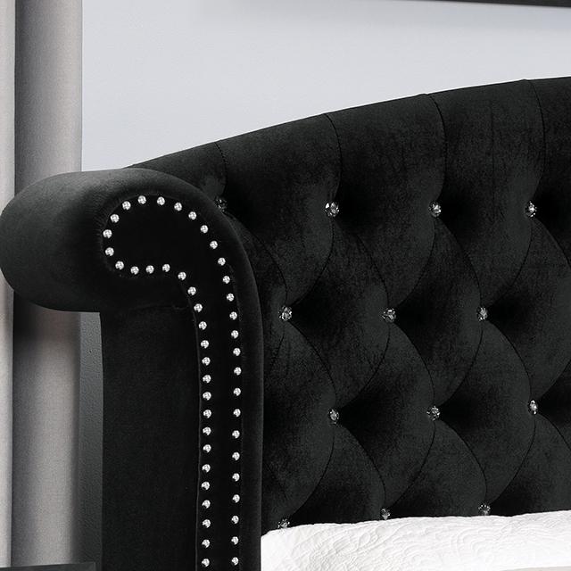 Zohar Bed Black & Pink - Carl's Furniture (Garden City, KS)