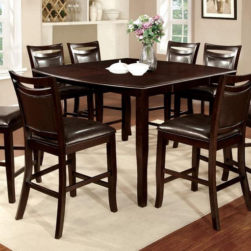 WOODSIDE II Dark Cherry/Espresso Counter Ht. Table w/ 18" Leaf - Carl's Furniture (Garden City, KS)