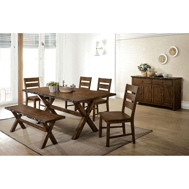 Woodworth Walnut Padded Side Chair (2/CTN) - Carl's Furniture (Garden City, KS)