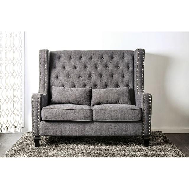 Alicante Love Seat Bench, Gray - Carl's Furniture (Garden City, KS)