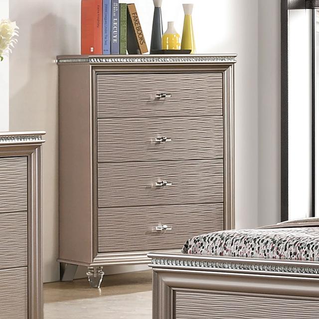 ALLIE Chest Beige & Brown - Carl's Furniture (Garden City, KS)