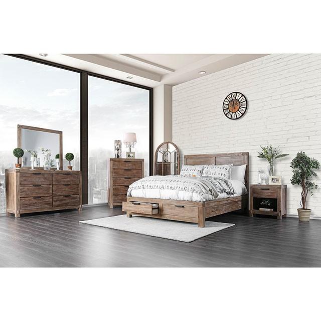 Wynton Weathered Light Oak Mirror - Carl's Furniture (Garden City, KS)