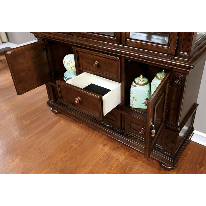 Alpena Brown Cherry Hutch & Buffet - Carl's Furniture (Garden City, KS)