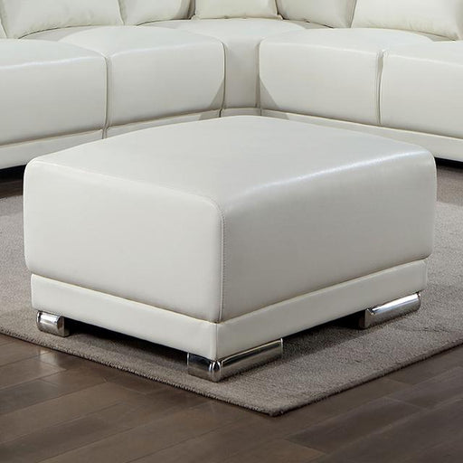 ALTHEA Ottoman, White - Carl's Furniture (Garden City, KS)