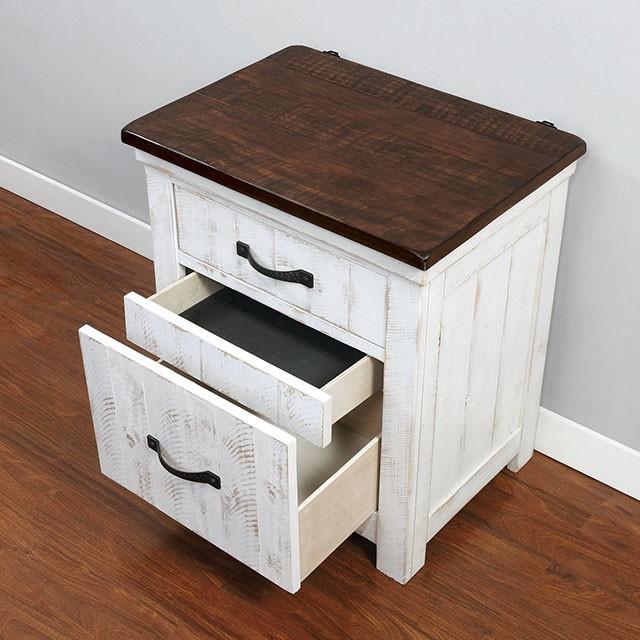 ALYSON Night Stand w/ USB Plug - Carl's Furniture (Garden City, KS)