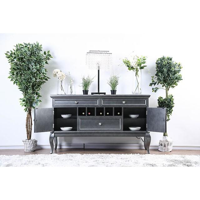 Amina Gray Server - Carl's Furniture (Garden City, KS)