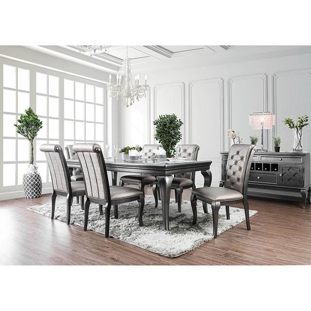 Amina Gray Dining Table - Carl's Furniture (Garden City, KS)