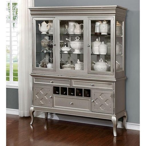 Amina Champagne Hutch & Buffet - Carl's Furniture (Garden City, KS)