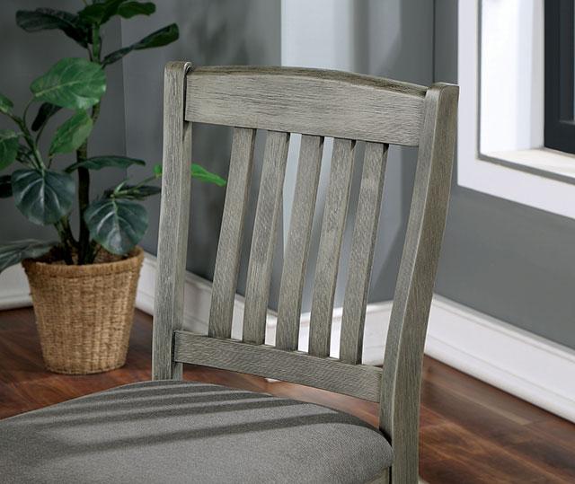 ANAYA Counter Ht. Chair (2/CTN), Gray/Lt. Gray - Carl's Furniture (Garden City, KS)