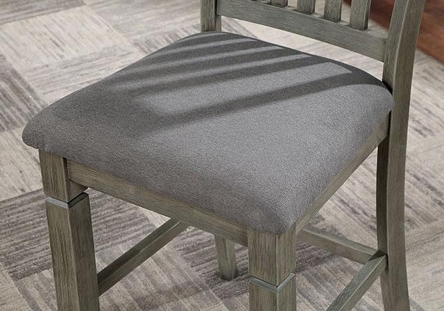 ANAYA Counter Ht. Chair (2/CTN), Gray/Lt. Gray - Carl's Furniture (Garden City, KS)