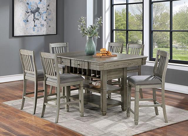 ANAYA Counter Ht. Chair (2/CTN), Gray/Lt. Gray - Carl's Furniture (Garden City, KS)