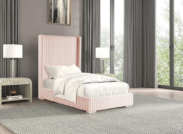 Cadwell Bed Black, Grey, Pink & White - Carl's Furniture (Garden City, KS)