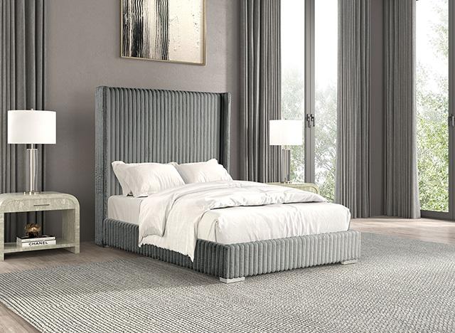 Cadwell Bed Black, Grey, Pink & White - Carl's Furniture (Garden City, KS)