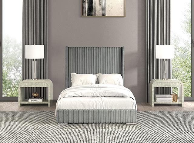 Cadwell Bed Black, Grey, Pink & White - Carl's Furniture (Garden City, KS)