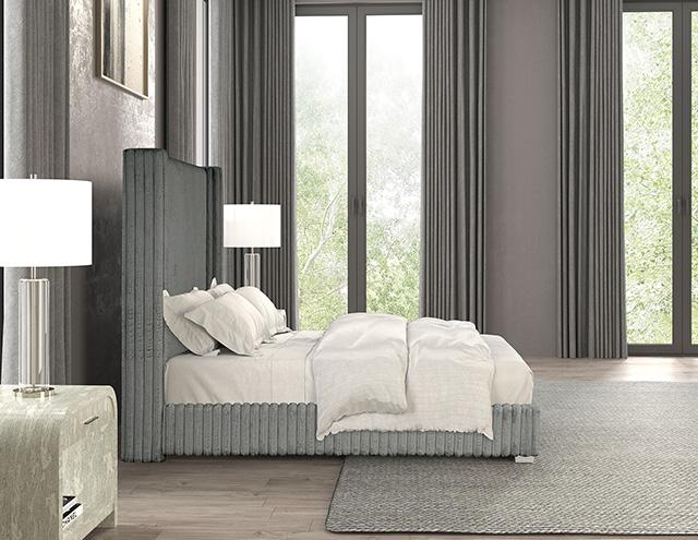 Cadwell Bed Black, Grey, Pink & White - Carl's Furniture (Garden City, KS)