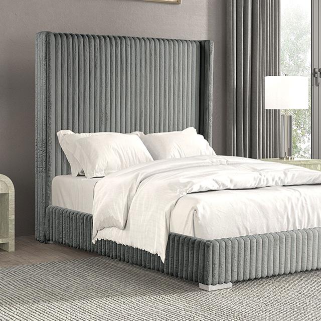 Cadwell Bed Black, Grey, Pink & White - Carl's Furniture (Garden City, KS)