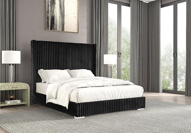 Cadwell Bed Black, Grey, Pink & White - Carl's Furniture (Garden City, KS)