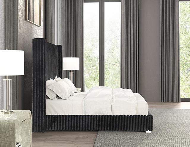 Cadwell Bed Black, Grey, Pink & White - Carl's Furniture (Garden City, KS)