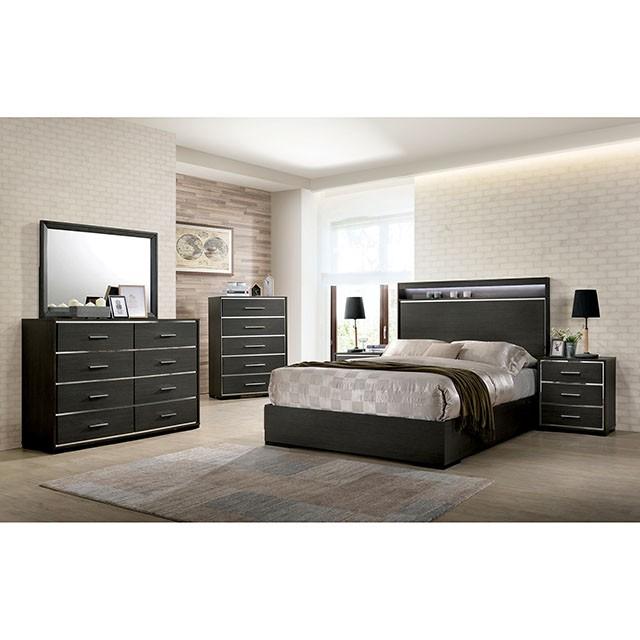 Camryn Warm Gray E.King & Queen Bed - Carl's Furniture (Garden City, KS)