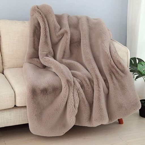 Caparica Blush Throw, Blush - Carl's Furniture (Garden City, KS)