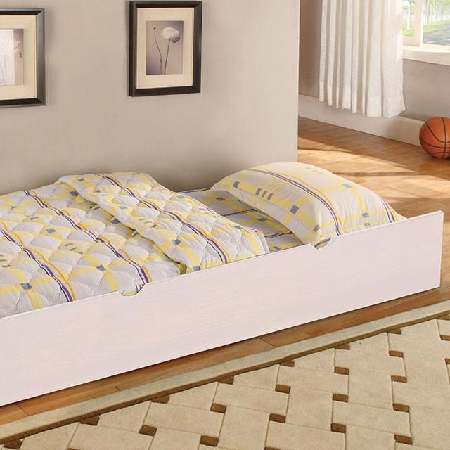 Caren White Twin Bed - Carl's Furniture (Garden City, KS)