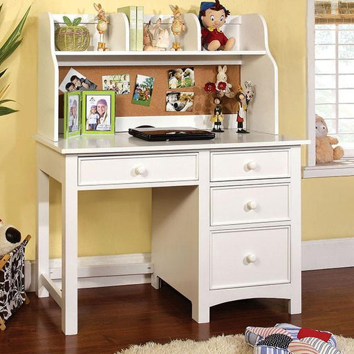 Omnus White Desk - Carl's Furniture (Garden City, KS)