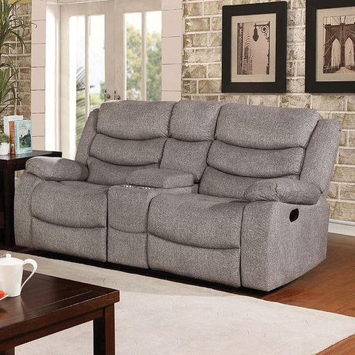 Castleford Light Gray Console Love Seat - Carl's Furniture (Garden City, KS)
