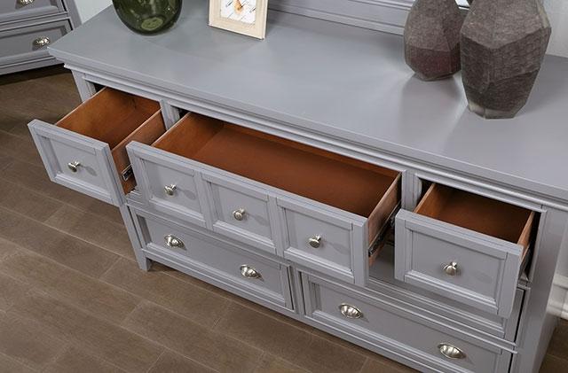 CASTLILE Dresser, Gray - Carl's Furniture (Garden City, KS)