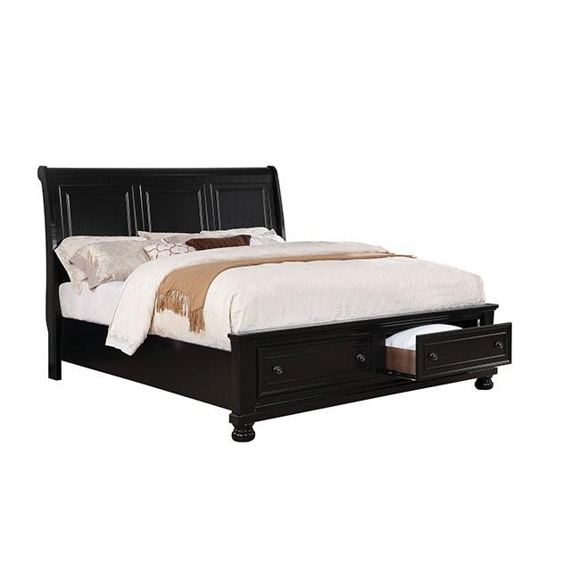 Castor Brown Cherry Queen, E.King, & Cal.King Bed - Carl's Furniture (Garden City, KS)