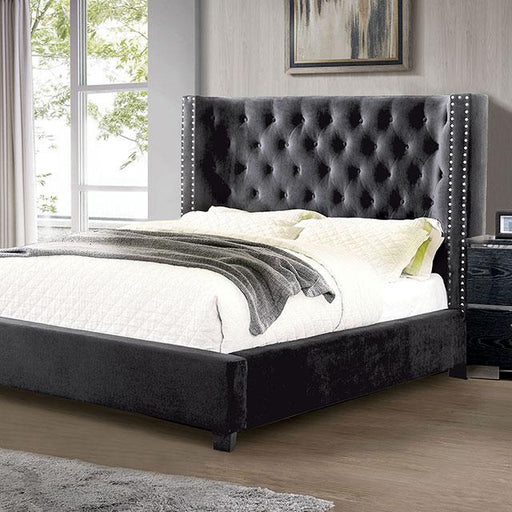 Cayla Bed Silver & Grey - Carl's Furniture (Garden City, KS)