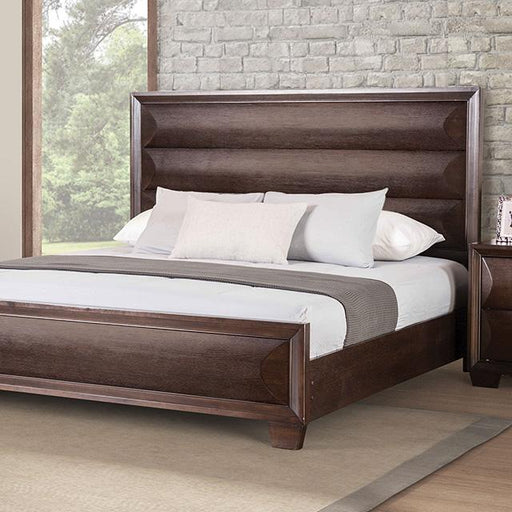 Chemnitz Bed Espresso & White - Carl's Furniture (Garden City, KS)