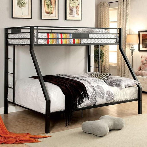 CLAREN Black Twin/Queen Bunk Bed - Carl's Furniture (Garden City, KS)