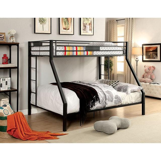 CLAREN Black Twin/Queen Bunk Bed - Carl's Furniture (Garden City, KS)