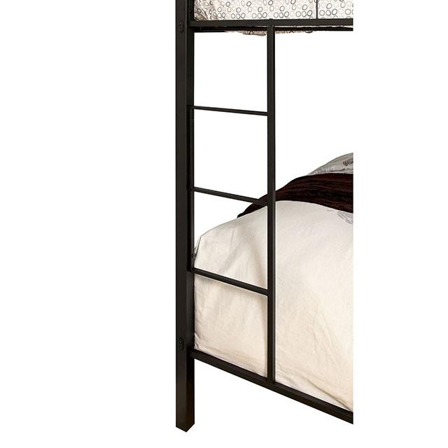 CLAREN Black Twin/Queen Bunk Bed - Carl's Furniture (Garden City, KS)