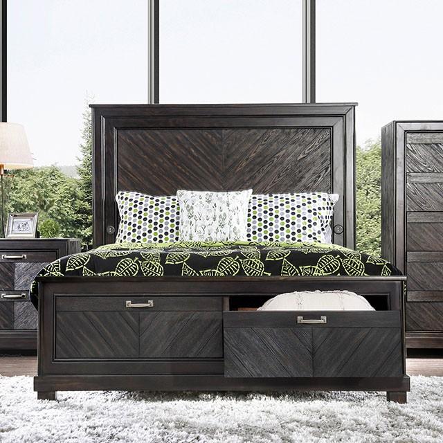 Argyros Espresso Cal.King, E.King, & Queen Bed - Carl's Furniture (Garden City, KS)