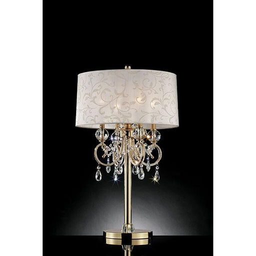 Deborah Gold 33"H Gold Table Lamp - Carl's Furniture (Garden City, KS)