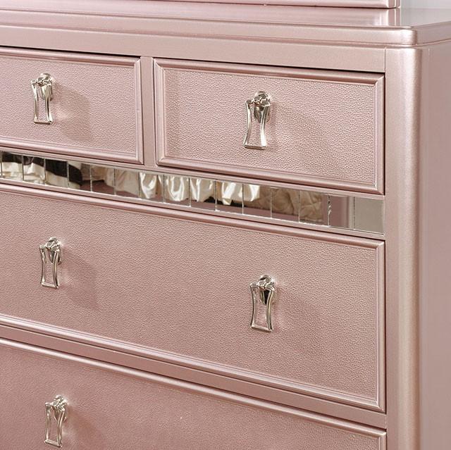 Ariston Rose Gold Dresser - Carl's Furniture (Garden City, KS)