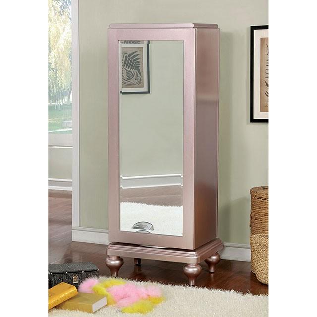 Ariston Rose Gold Swivel Chest - Carl's Furniture (Garden City, KS)