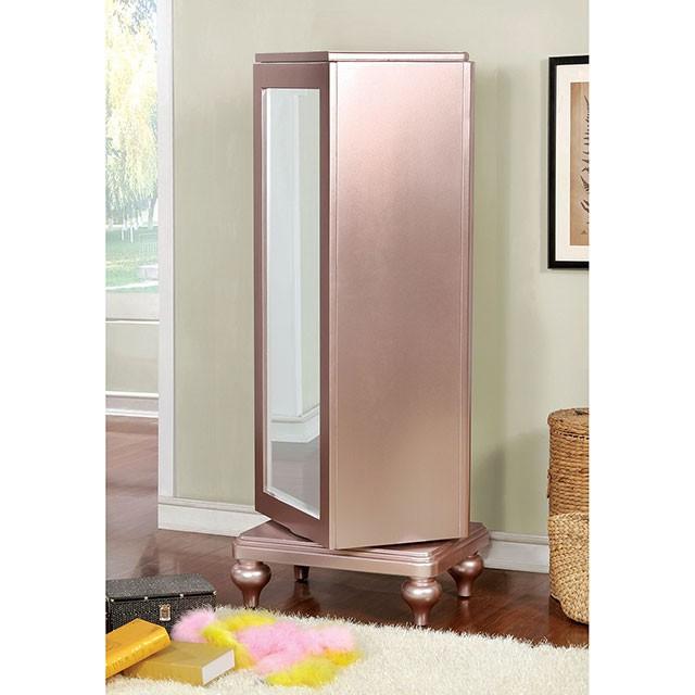 Ariston Rose Gold Swivel Chest - Carl's Furniture (Garden City, KS)