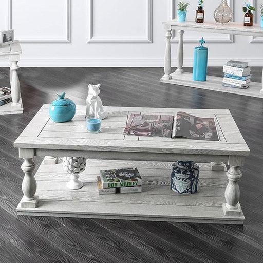 Arlington Antique White Coffee Table - Carl's Furniture (Garden City, KS)