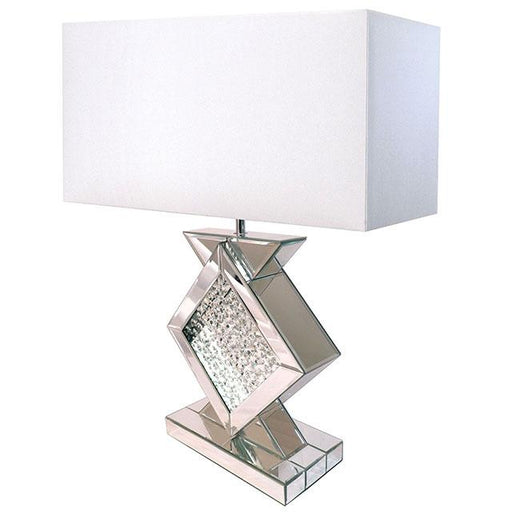 DESMA Table Lamp, Champagne/White - Carl's Furniture (Garden City, KS)