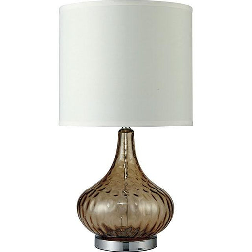 Donna Amber 15"H Glass Amber Table Lamp - Carl's Furniture (Garden City, KS)