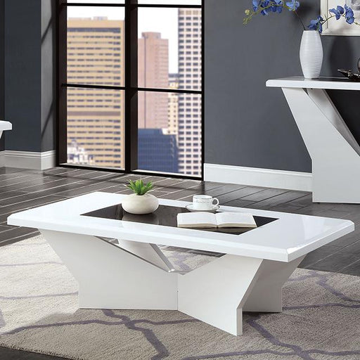 DUBENDORF Coffee Table, White - Carl's Furniture (Garden City, KS)