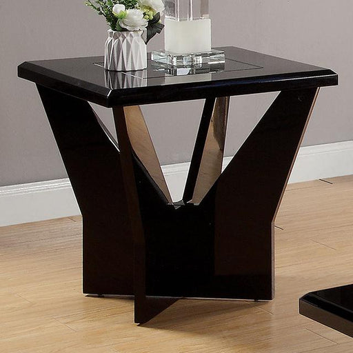 DUBENDORF End Table, Black - Carl's Furniture (Garden City, KS)