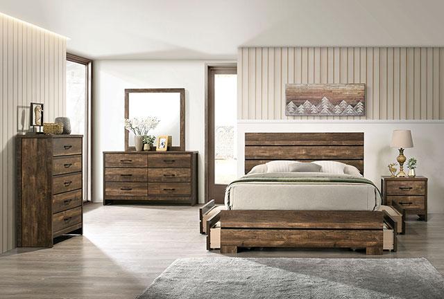 DUCKWORTH Mirror, Light Walnut - Carl's Furniture (Garden City, KS)
