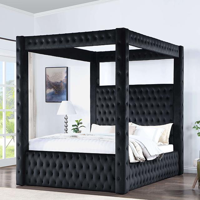 Etherea Bed Gray & Black - Carl's Furniture (Garden City, KS)