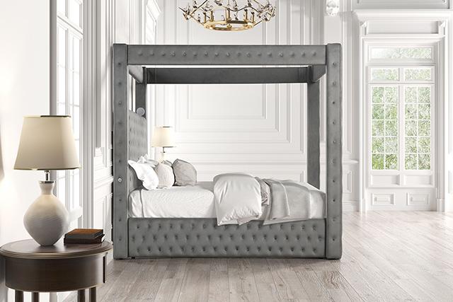 Etherea Bed Gray & Black - Carl's Furniture (Garden City, KS)