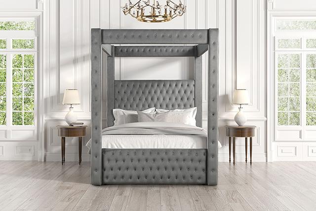 Etherea Bed Gray & Black - Carl's Furniture (Garden City, KS)